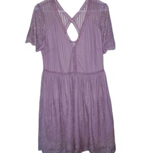 Mauve lace dress